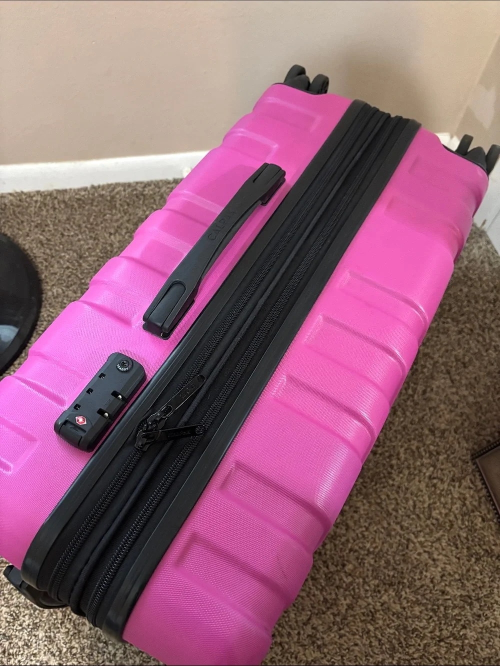 Durable Hardshell Spinner Suitcase - PINK